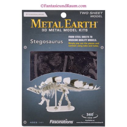 Stegosaurus - 3D Metall Modell