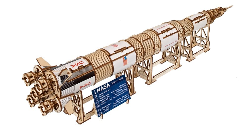 Holzpuzzle Saturn V