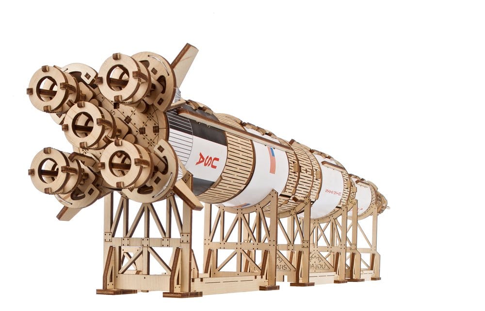 Holzpuzzle Saturn V