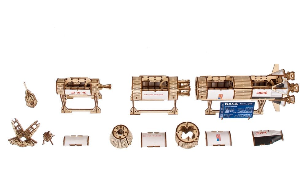 Holzpuzzle Saturn V