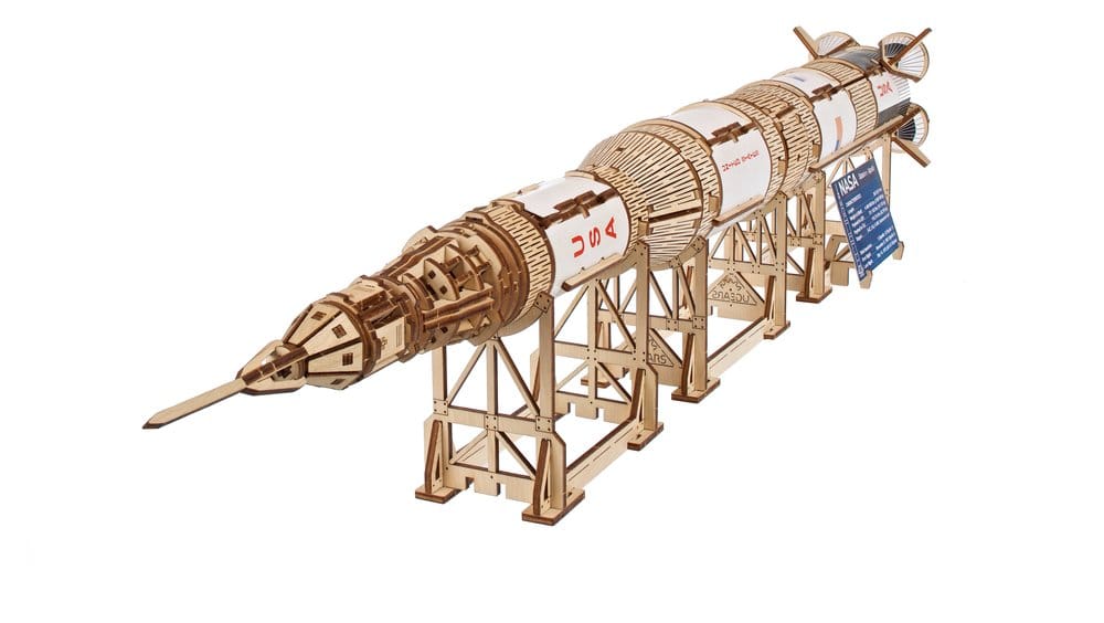Holzpuzzle Saturn V